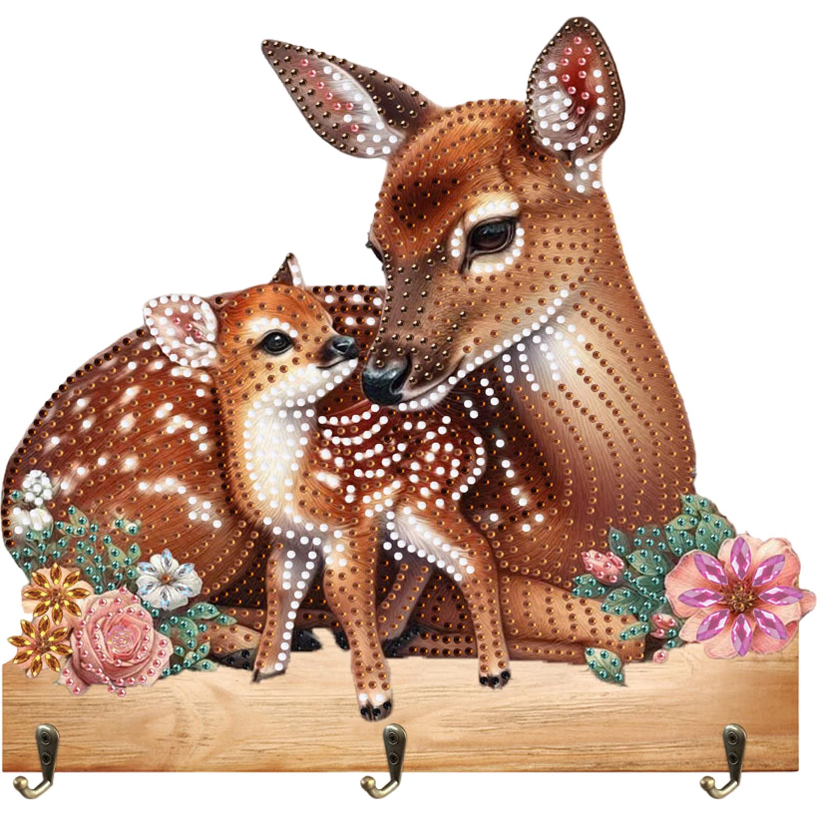 

Животные Узоры Сделай сам Алмазная Живопись Подвесные Крючки Алмазная Живопись Рукоделие Настенные Крючки для Украшения Стен и Экономии Места олений