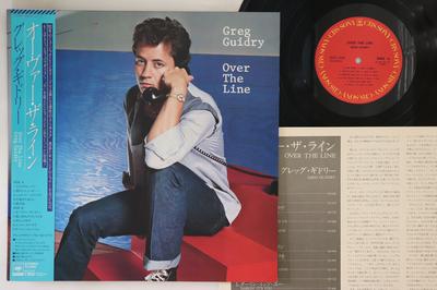LP Record GREG GUIDRY - Over The Line 25AP2289 CBS SONY 1983 Japan Obi Rock Used