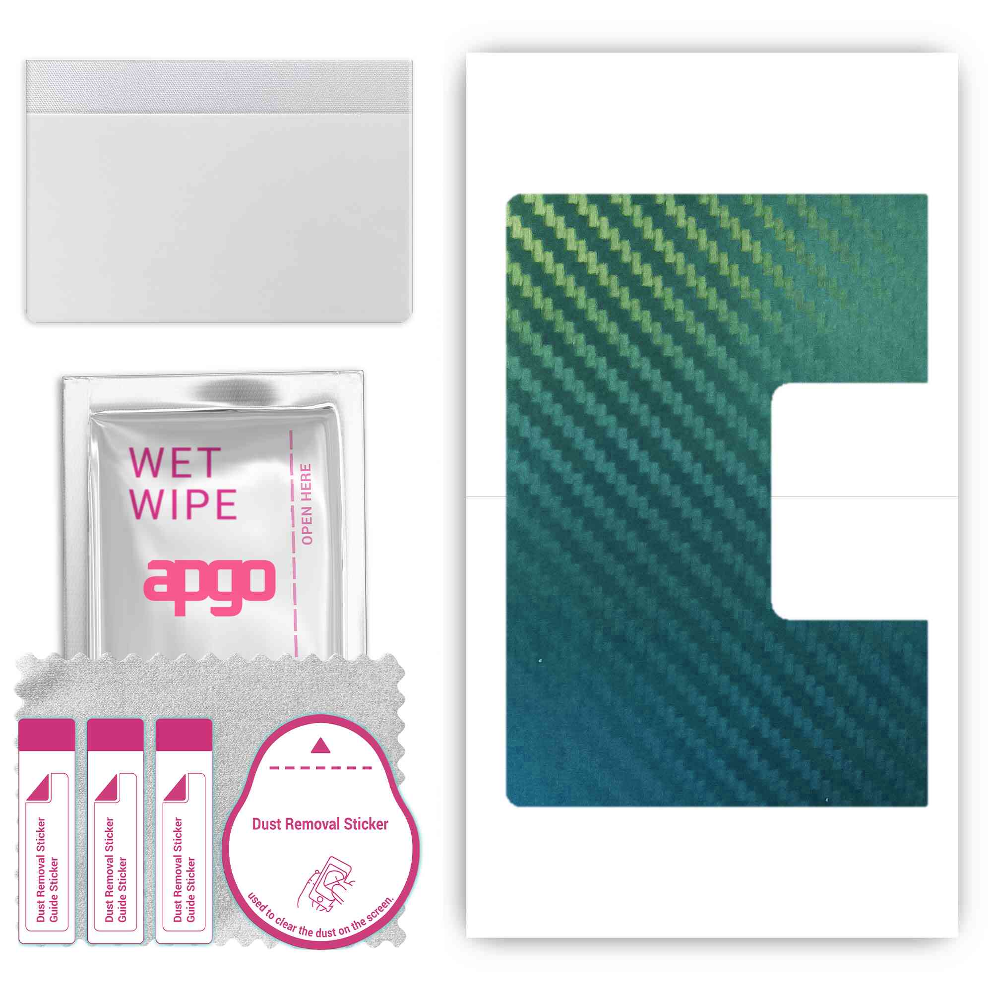 

apgo Protective Skin Sticker for the back compatible with Lenovo Yoga Tab 3 Plus, Wrap Film, Foil, Vinyl - Pattern Carbon Chameleon CAKA1