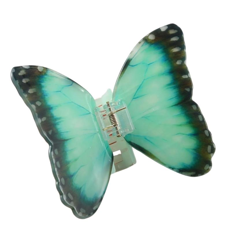 Acryl Schmetterling Haarspange Simulationsschmetterling Haarklammer Stilvolles Haaraccessoire Modischer Haargriff Geschenk für Mädchen