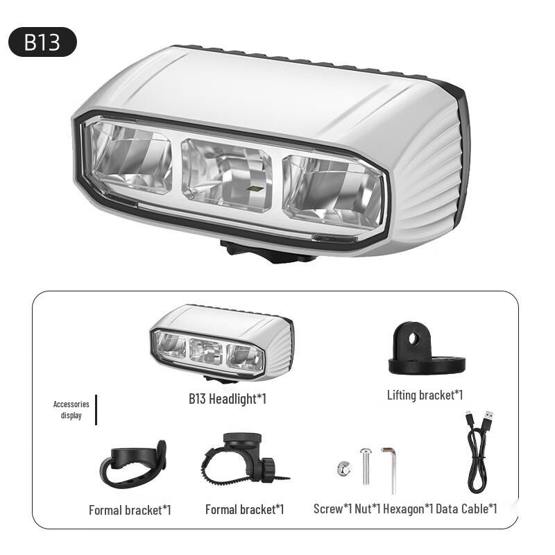 Li Shi Portable Bicycle LED Light 97x65x30mm