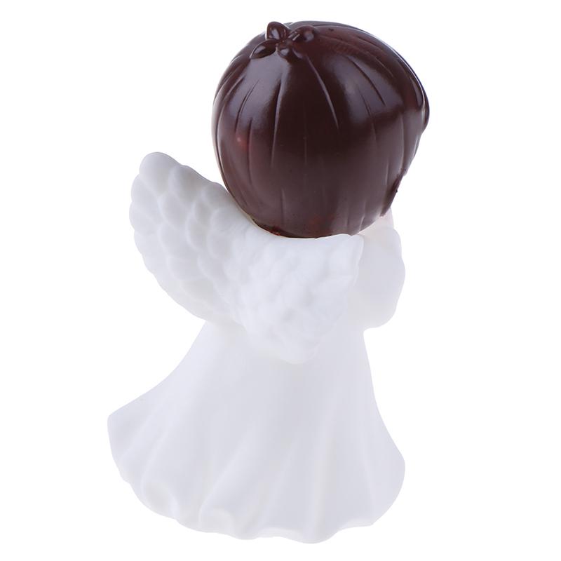 2Pcs Angels Figurines Miniature Well Sculpture Ornament Decoration For Cake