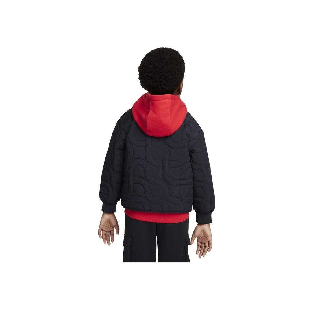 Nike Snake Welcoming Series Woven Warm Drop Shoulder Jacket Kids Jacket Black IF3712-010