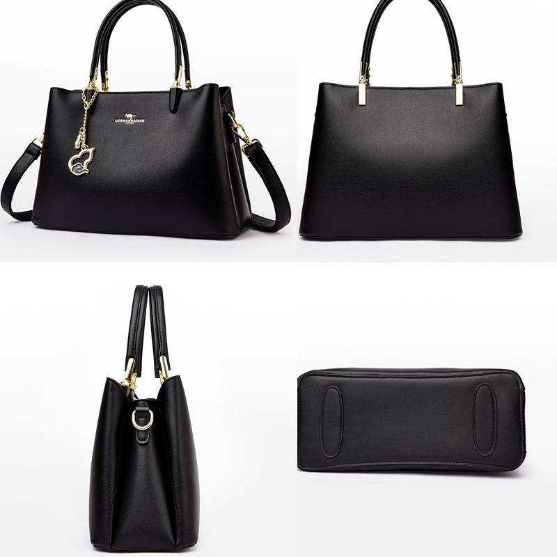 3-Layer Pocket Design New Luxury Designer Women's Handbag Fashion Trendy Ladies Shoulder Bag Simple Vintage Girls Shopping Tote