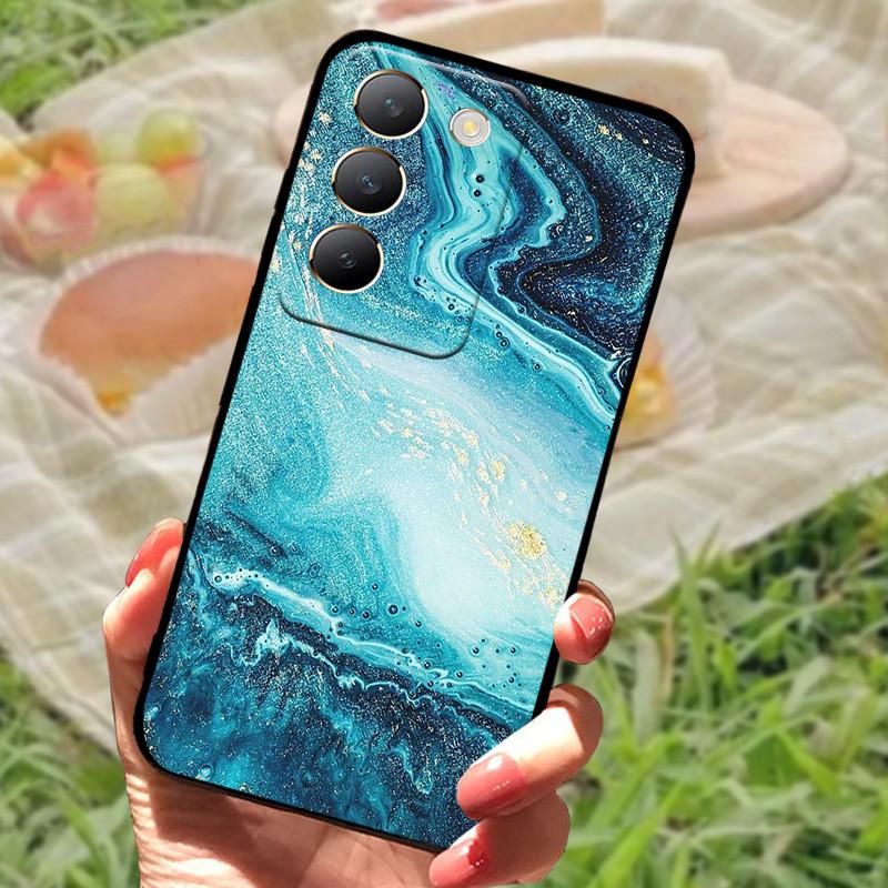 Für vivo V40 SE Hülle 2024 Silikon Bumper Weiche Hüllen für vivo V40 SE 5G Hüllen V40SE Cartoon Bemaltes Coque Fundas Schutz