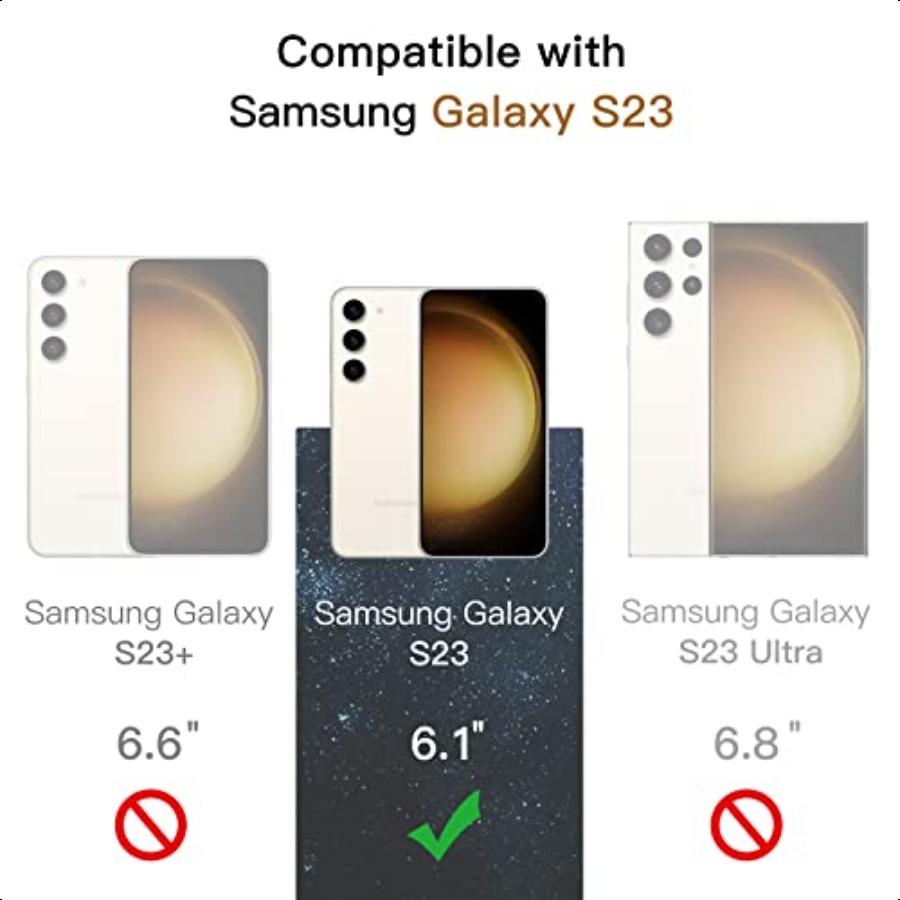 Privacy Screen Protector for Samsung Galaxy S23 5G 6.1Inch with Camera Lens Protector AntiSpy Tempered Glass Film Fingerprint I