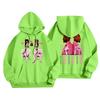 Unisex Casual Letter Print Hoodie Long Sleeve Loose Fit Sweatshirt for Men and Women