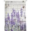 Lila Blumen-Lavendel-Tüll-Fenstervorhang für Wohnzimmer, moderner transparenter Vorhang für Schlafzimmer, Küche, Vorhänge nach Maß