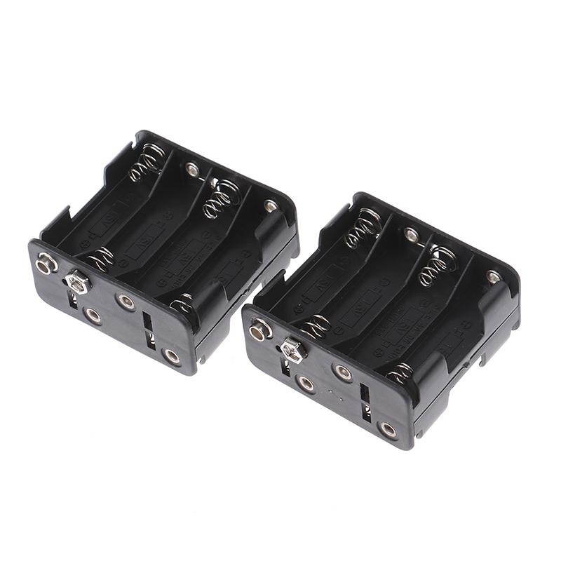 8*Aa Clip de Batería 12V Ranura Soporte de Almacenamiento Caja Estuche Con Conector Snap 9V