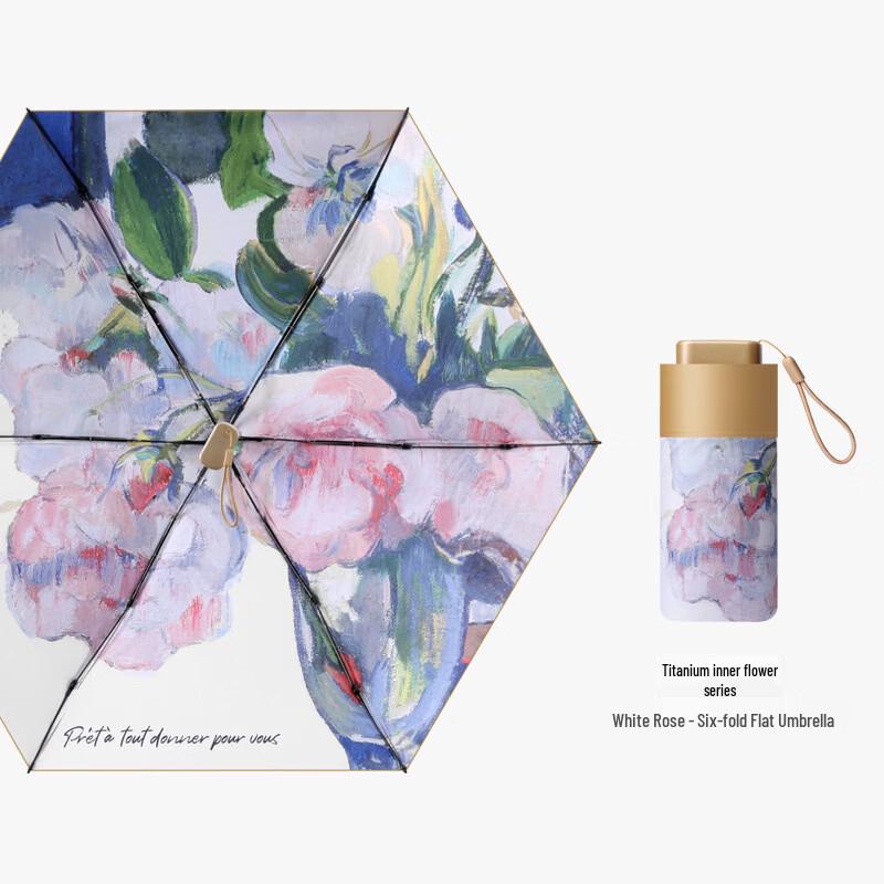 PALONY UV Protection Compact Six-Fold Sun Umbrella