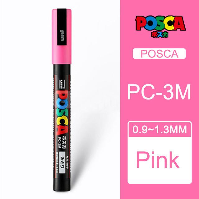 Uni POSCA Marker Farbstift, 39 Farben PC-5M/44 PC-3M/36 PC-1M, Acryl Steinmalerei Zeichnen Graffitti Marker Kunstbedarf