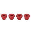 4Pcs RC Car Nuts M4 Aluminum Alloy 4mm Inner Diameter RC Car Accessory for 1 Celsius 10 Remote Control Vehicle