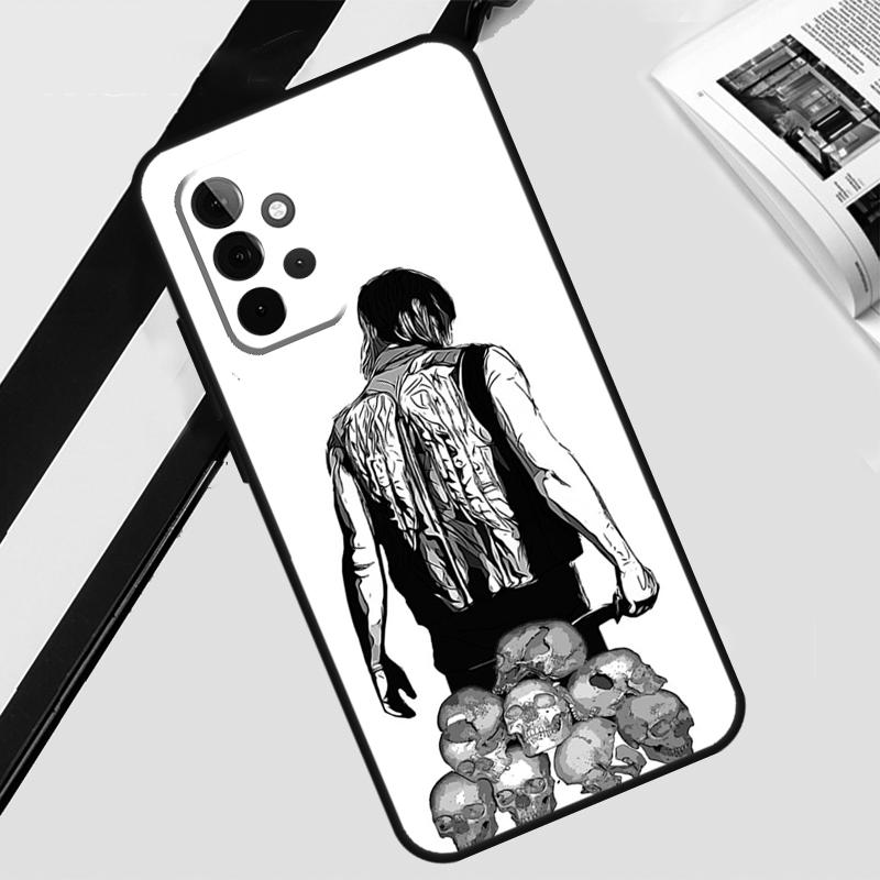 Daryl Dixon The Walking Dead Case For Samsung Galaxy A12 A22 A32 A52 A56 A36 A26 A16 A06 A54 A34 A14 A13 A53 A15 A35 A55