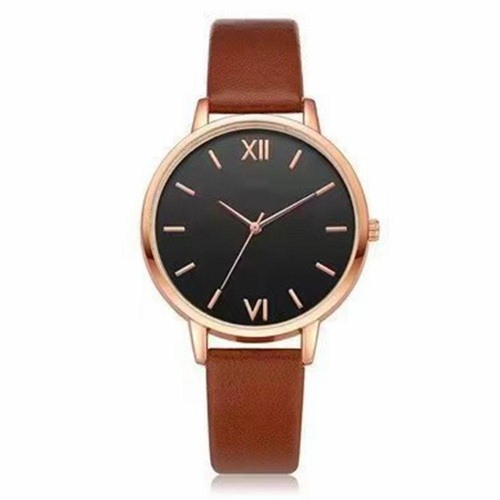 Leather Band Quartz Watch PU Strap Ladies Watch Minimalist Analog Watch  Formal Occasions