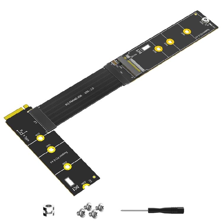 

NVME Solid Disk Extension Cord 30CM Wire Length Supports Double Interfaces M.2 Solid Disks 2230-2280 Not Need Driver