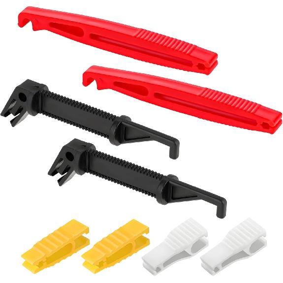4PCS Car Fuse Puller Tool, 4 Size Mini Plastic Vehicle Fuse Puller Extraction Tool Set, Automotive Blade Glass Fuses Insertion Tool for Motorcycle