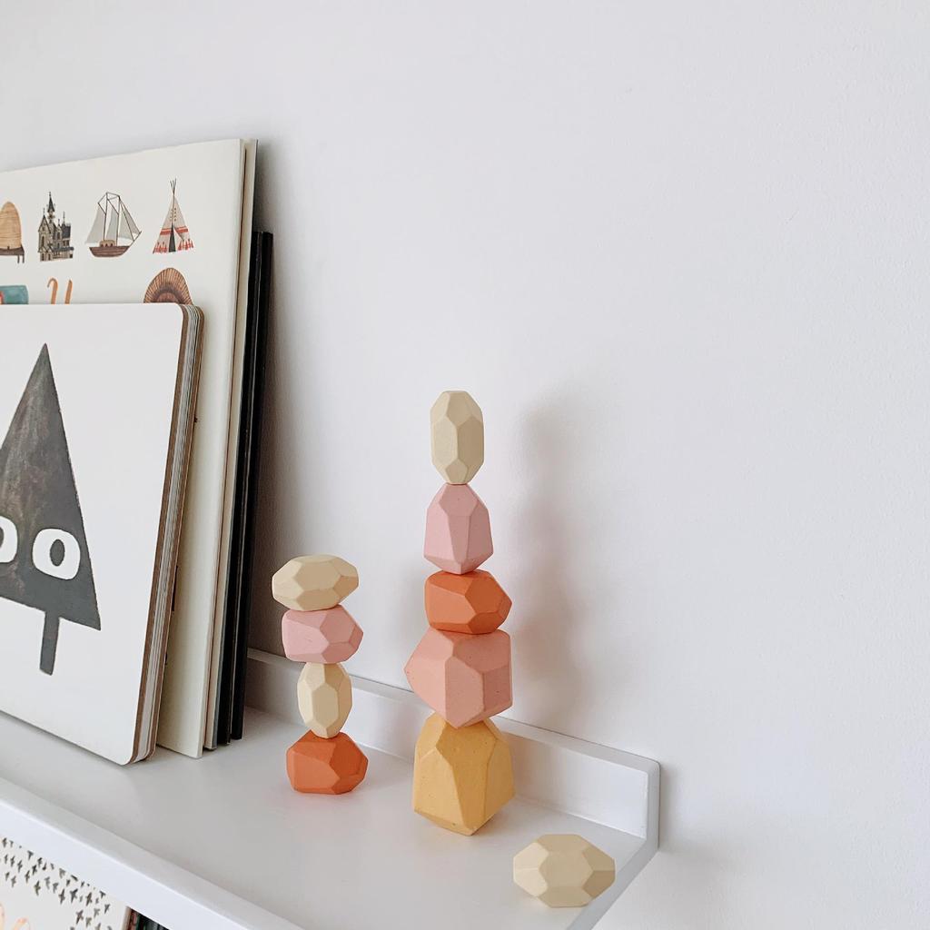 Colorful Stacking Stones Building Blocks for Children's Hand-Eye Coordination - Educational Toy for Boys & Girls Ages 3-6