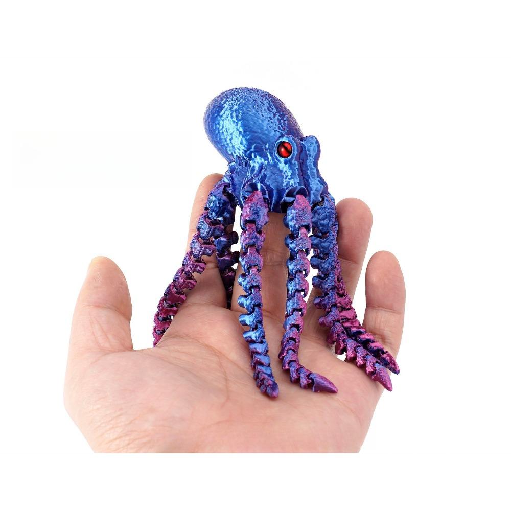Figurine Polipi Imprimare 3D Jucării Articulații Multiple Mobile Ochi de Simulare Jucărie Fidget Model Animal Birou Festival Petrecere Cadou Copii