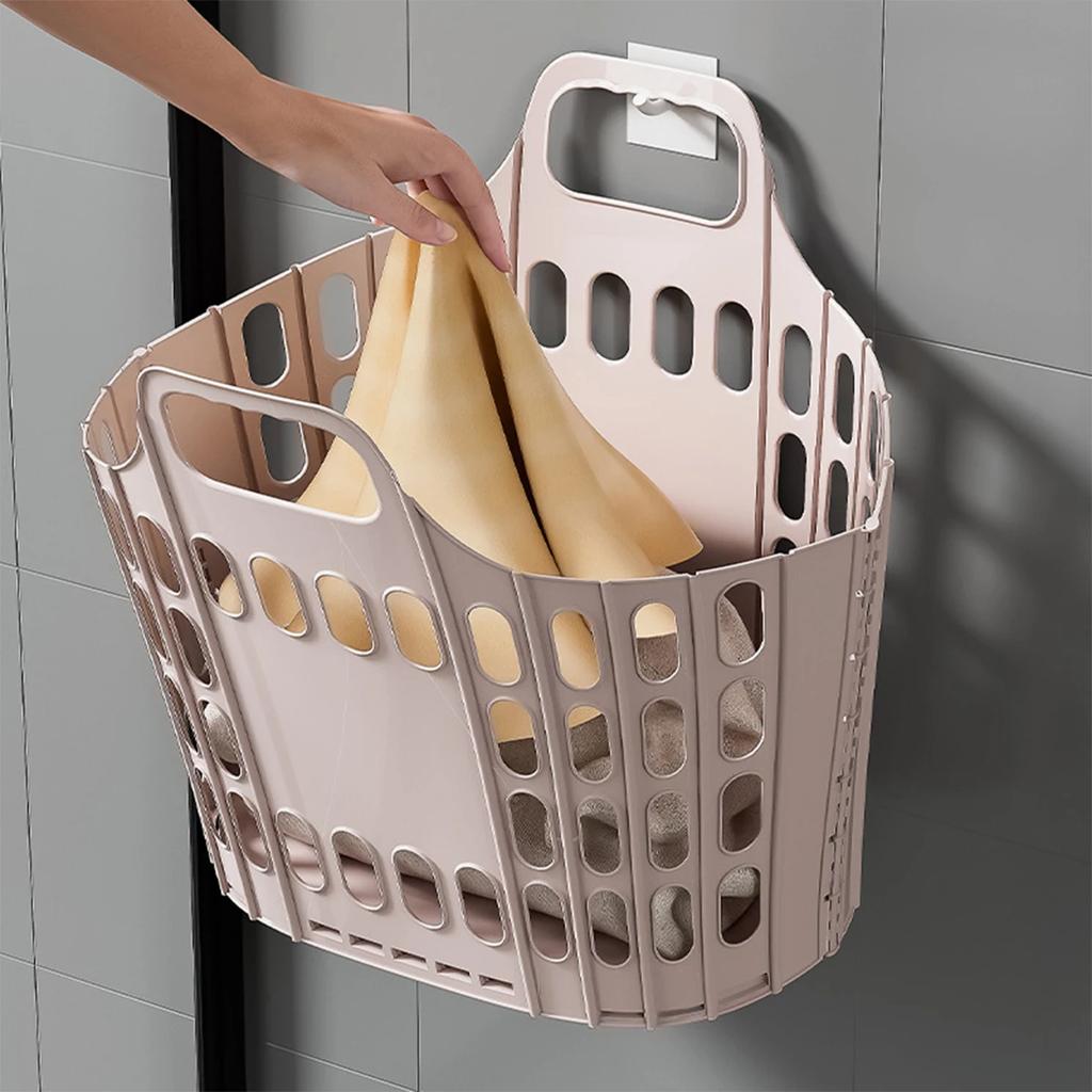 Foldable Laundry Basket with Large Capacity Storage bathroom storage basket Organizer for Home Dorm Space-Saving Clothes Hamper
