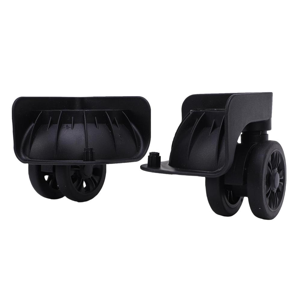 1 Pair Luggage Suitcase Wheel Quiet Shock Absorption Hard Wearing Universal Trunk Wheel for Replacement