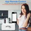 Priză inteligentă Tuya 16A Brazilia Standard WiFi controlată prin aplicație de la distanță, compatibilă cu Google Home Alexa