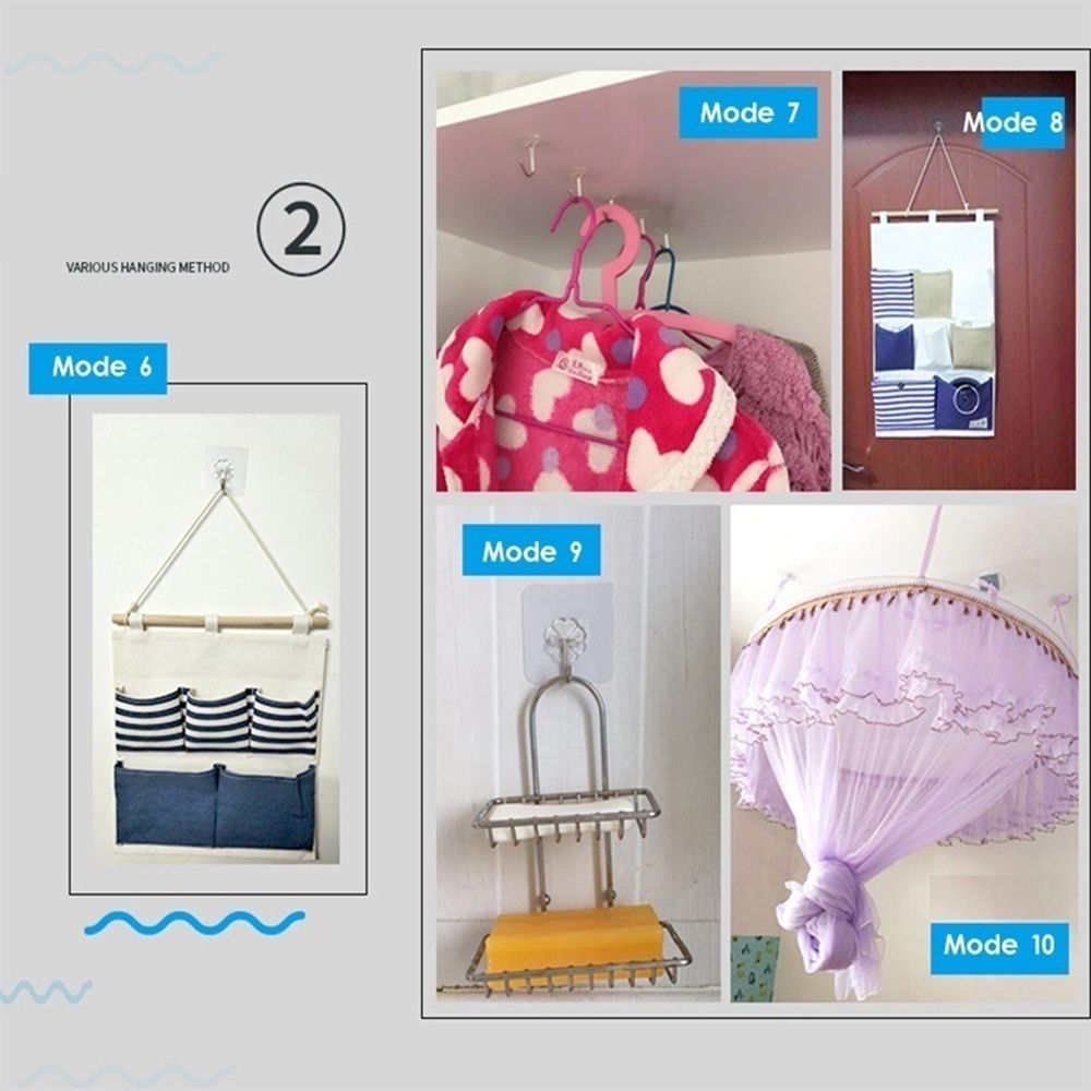 1/5/10Pcs New Home Bathroom Sucker Sticky Non Trace Hooks Wall Hanger