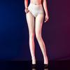 Sexy radio wave striped stockings women's ultra-thin aurora socks transparent high-waisted pantyhose slim seamless crotch black silk open??