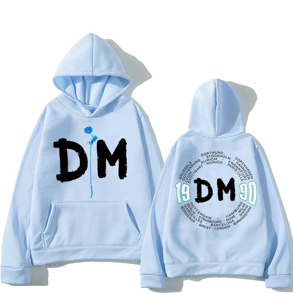 Depeche Mode Hoodie for Autumn/Winter Hip Hop Comfortable Sweatshirt Long Sleeve Gothic Soft Clothes Retro Pullovers