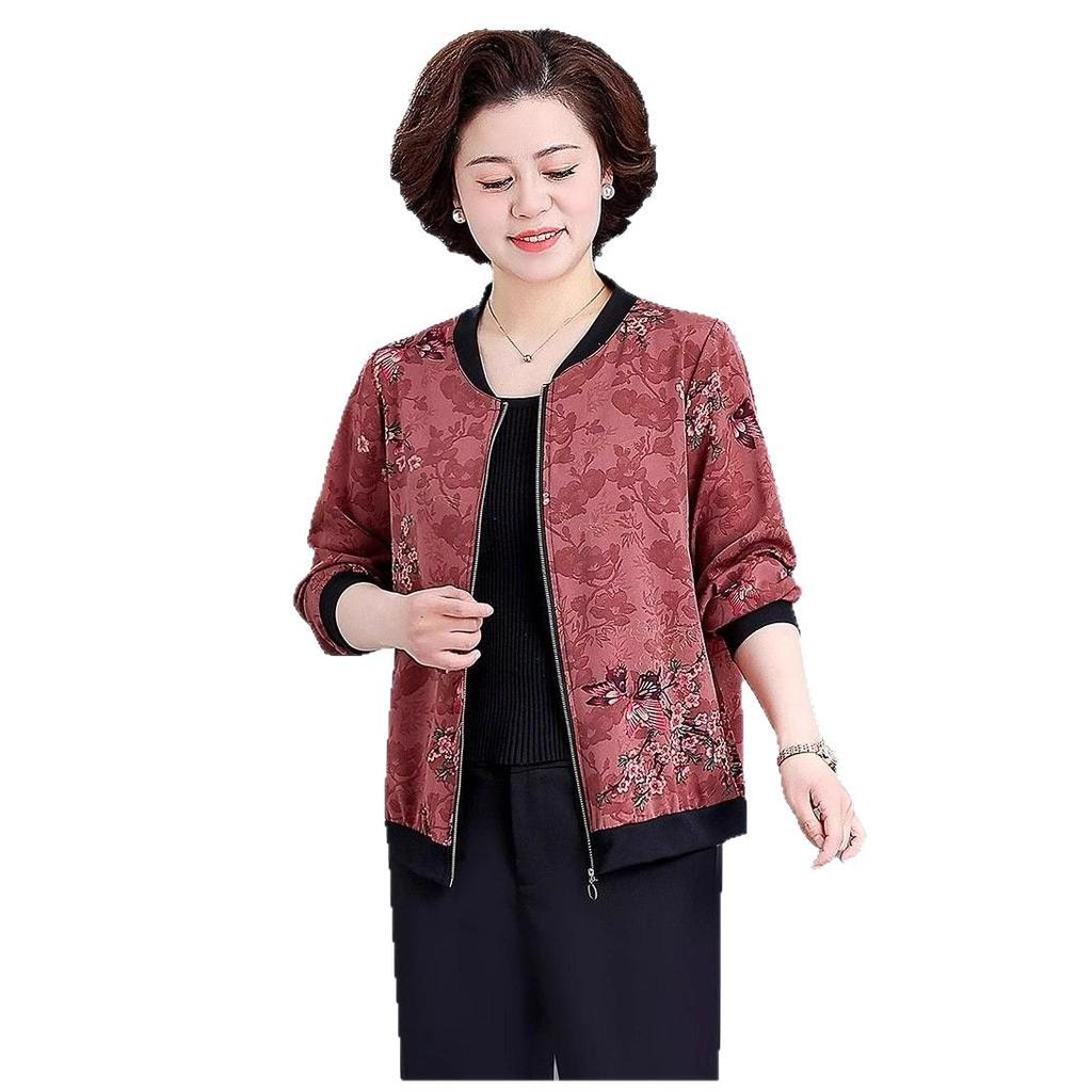 Breathable Summer 2025 Fashionable Cardigan for Middle-aged & Elderly Moms - Stylish, Thin, Casual Jacket