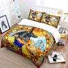Colorful Egyptian Mythology Stained Glass Print Soft Comfortable Duvet Cover Bedding Set Included 1*Duvet Cover 2*Pillowcases