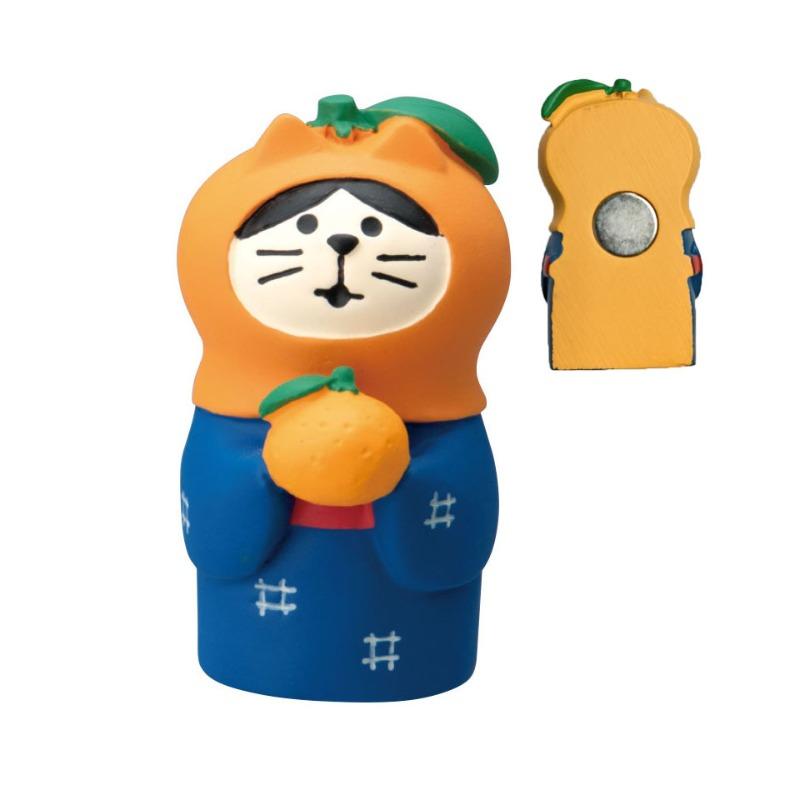 Japanese cat refrigerator sticker, grocery zakka cute bread coffee shop decoration gift miniature resin ornament