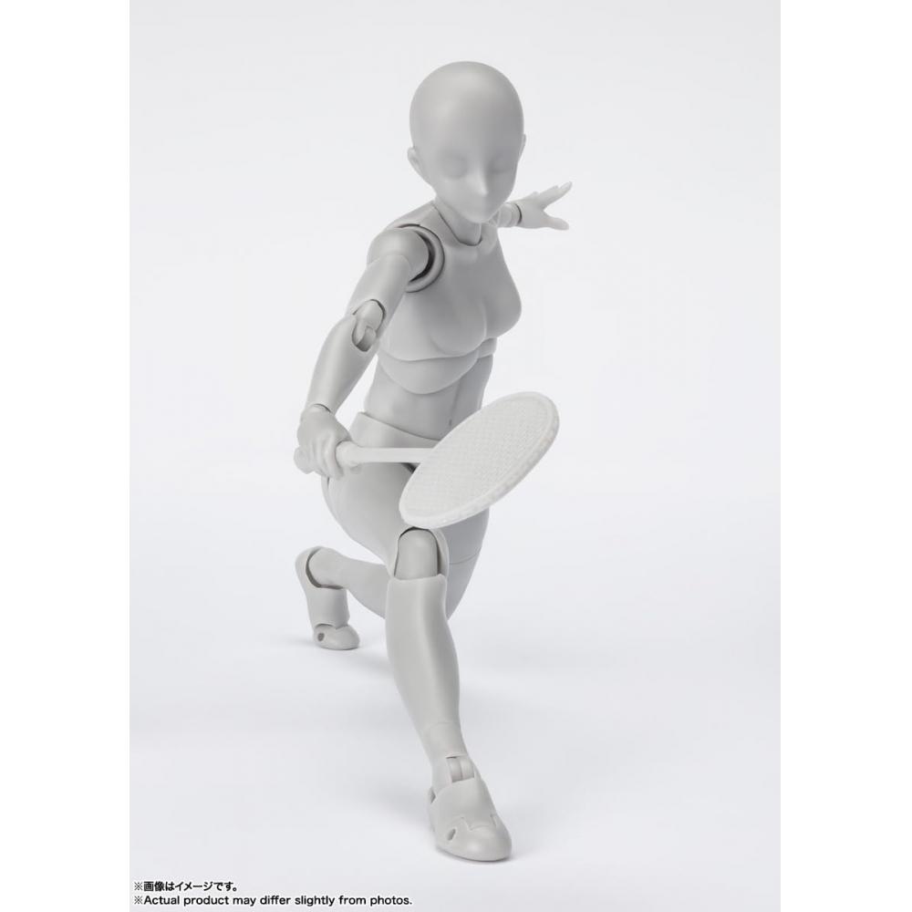S.H.Figuarts Body-chan -Sports- Edition DX SET (Gray Color Ver.) Approx. 135mm PVC&ABS Painted Movable Figure