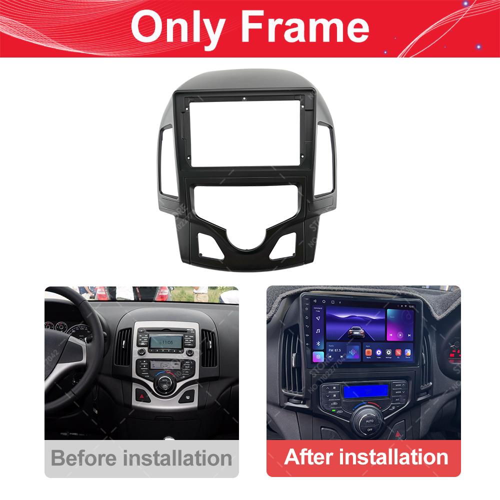 For Hyundai I-30 2008-2011 9inch LHD AC/MC car radio android fascia multimedia mp5 video Audio stereo panel frame cable harness.