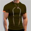 Summer Men's Fitness Sports Training Breathable Short Sleeve Men's Sports Fashion Short Sleeve T-Shirt
