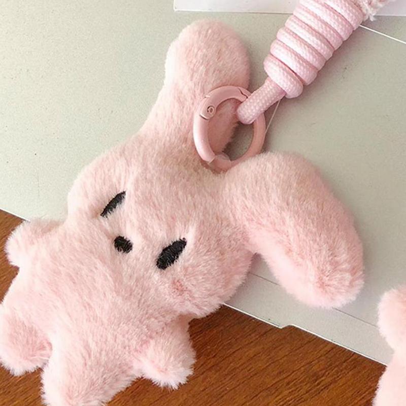 

Sweetheart Pink Rabbit Keychain Cute Plush Backpack Pendant Gift Accessories