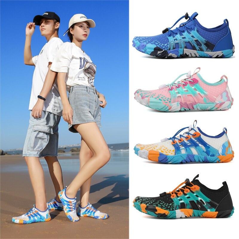 Leichte, schnell trocknende Wasserschuhe für Herren und Damen, Barfuß-Aquaschuh, Strand-Watschel-Sneaker für Kajakfahren, Bootfahren, Wassersport
