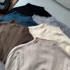 Base Layer Sweater Loose Half Turtleneck Knitted Sweater for Women Casual Long-sleeved Pullover for Autumn and Winter
