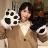 Furry Texture Faux Tiger Paw Gloves Stuffed Toys Bear Paw Plush Gloves  Role Playing
