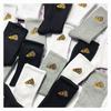 Japanese Version Of Trendy Brand Cartoon Pizza Burger Embroidered Socks Retro Outer Wear Sports Mid-Tube Cotton Socks