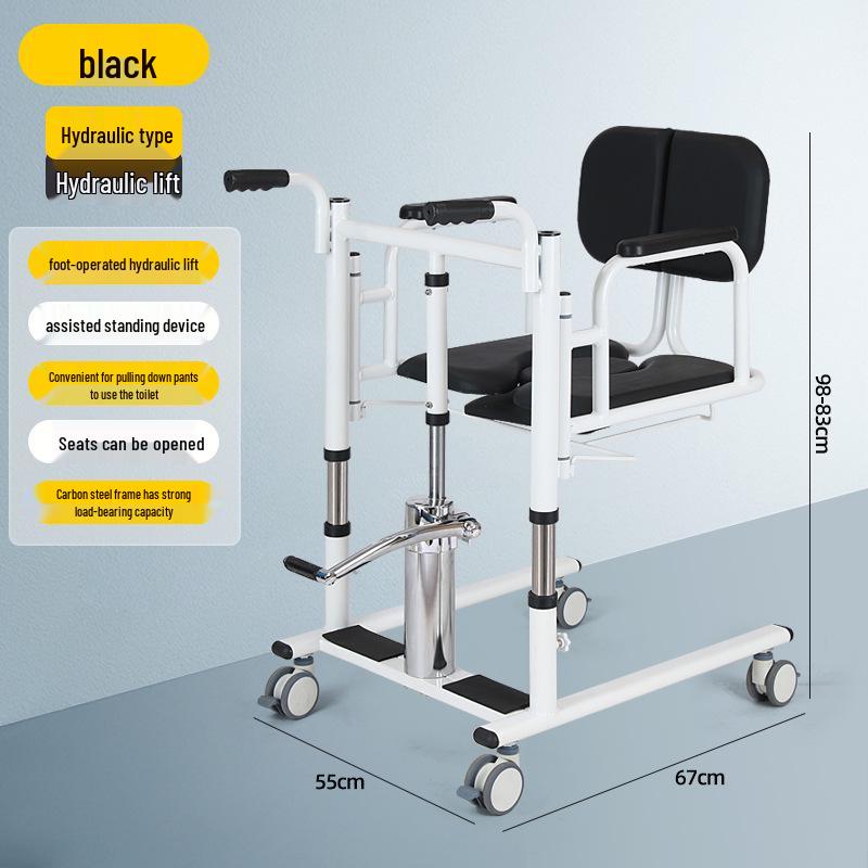 Elderly Mobility Aid: Multifunctional Transfer Machine for Toilet, Dressing, and Transportation