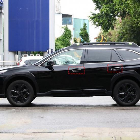 ABS Carbon Fiber Exterior Door Handle Cover Trim For Subaru Outback -23