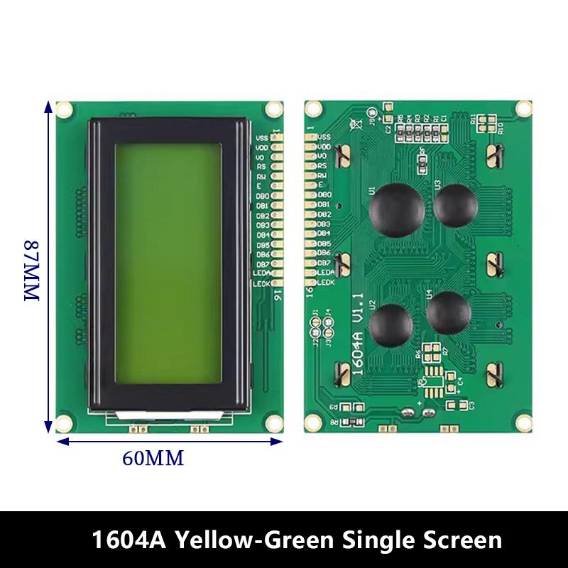 LCD Liquid Crystal Display Module 1611A 1111A Blue / Yellow-Green Backlight Custom Character Sleep Mode for Arduino