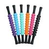 Gear Massage Roller Stick Deep Tissue Relaxation Fitness Muscle Sore Relief Physical Therapy Fascia Roller Massager Shaft Plastic Rolling Pin