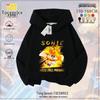 Sonic the Hedgehog Fleece-Lined Kids Hoodie - Trendy Spring/Autumn Jacket for Boys & Girls