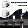 AES1  For Skoda Magnetic Protector Cable Clip Organizer USB Charger Cable Holder Cable Management Kodiaq Fabia Kamiq Karoq Octavia 2 3