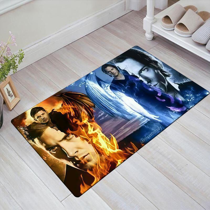 Supernatural Brothers Carpet Rug for Living Room Bedroom Home Sofa Decoration,Kids play Non-slip Floor Mat
