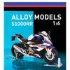 Spray 1/6 BMW S1000RR Alloy Metal Diecast Motorcycle Car Models Toys Home Decoration Collectibles Children's Toy Birthday Gifts