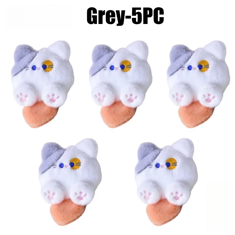 1-20PCS Fashion Long Tail Cat Tail Keychain Filling Cat Bag Decoration Keychain Cat Cute Christmas Birthday Gifts Keyring