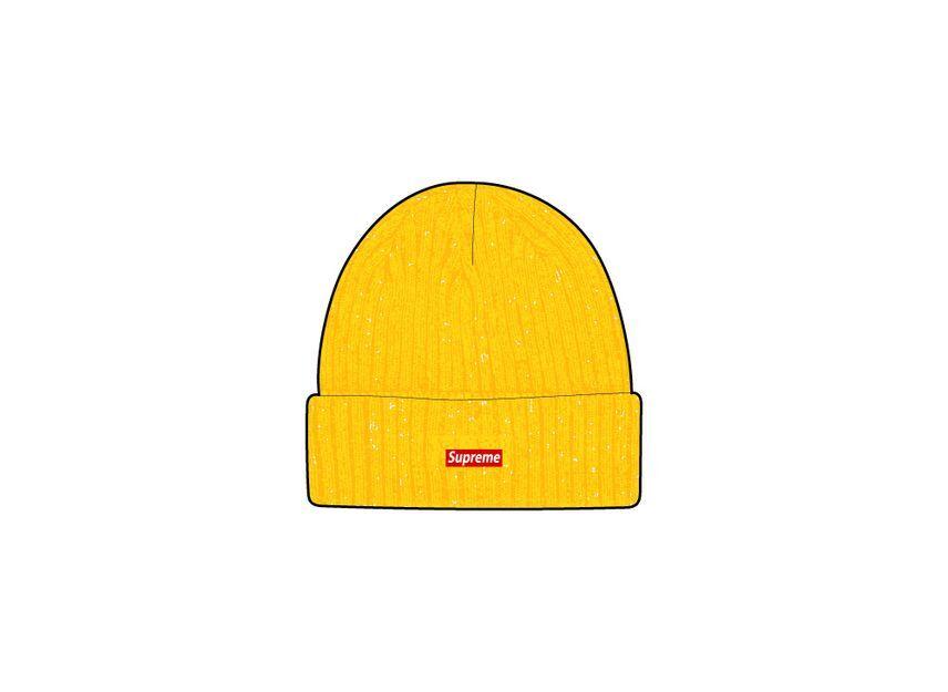 Supreme Overdyed Beanie Yellow (25SS) One-Size