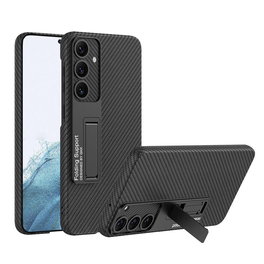 

Samsung S23 FE/S24 Pure Color Leather Drop-proof Bracket Case: Fashionable and Luxurious. SM-S23FE